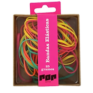 HEFTER POP Bandas Elasticas X 25 Grs. Multicolor Organizadores