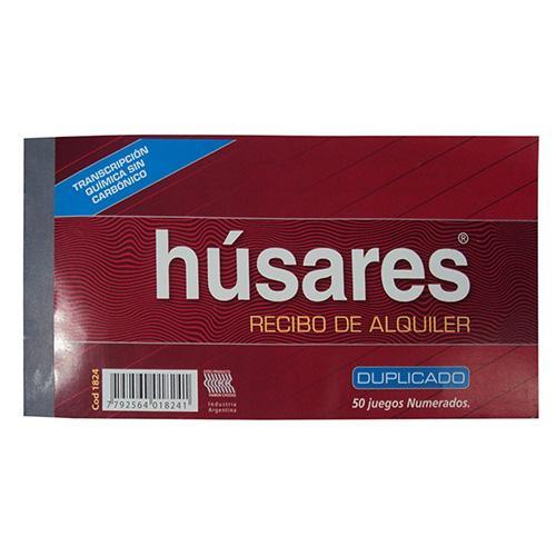 HUSARES Talonario De Recibo De Alquiler Duplicado 50 Juego Varios Oficina