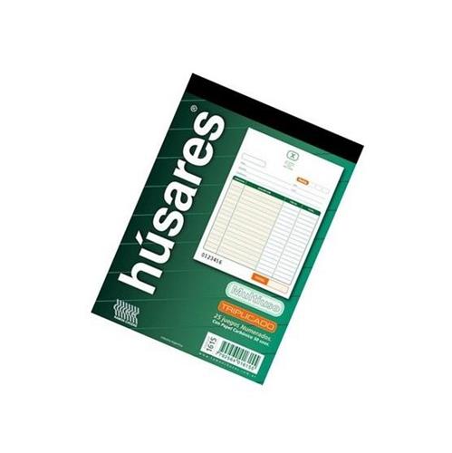 HUSARES Talonario Neutro Triplicado 25 Juegos Num. Papel Q Varios Oficina