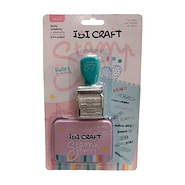 IBI CRAFT Sello rotativo Sello rotativo + almohadilla para papel