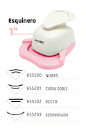 IBI CRAFT Esquineros de papel Perforadora para esquinas de papel 90-300grs