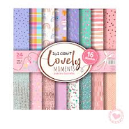 IBI CRAFT Papel para scrapt Lovely 30 x 30 cm 180 grs 24 hojas 16 diseños