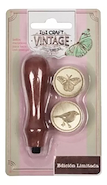 IBI CRAFT Kit sello para lacre Mango de madera + Bronce x 2 vintage