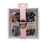 IBI CRAFT SET IBICRAFT TENDANCE CLIP/CHINCHE/BINDER/GOMA Set Negro
