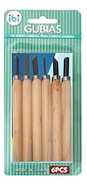IBI CRAFT GUBIAS SET DE 6pcs 6 piezas para labrar madera