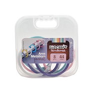 IBI CRAFT AROS METALICOS 4 COLORES PASTELES 44mm 8pcs.