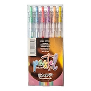IBI CRAFT Boligrafo Pastel x 6 Retractil escritura