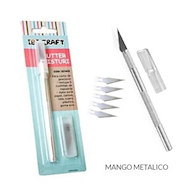 IBI CRAFT Cutter bisturi + 5 Cuchilla Cutter + Cuchilla
