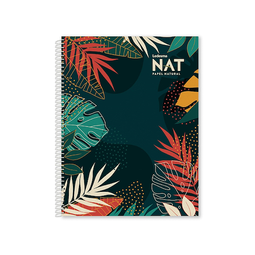 LEDESMA Cuaderno Nat 16/ 21 x 70hjs Rayado Cuaderno Tapa Flex