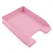 LIGGO Bandeja A4 Plastica Rosa Pastel Organizadores