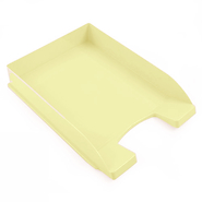 LIGGO Bandeja A4 Plastica Amarillo Pastel Organizadores
