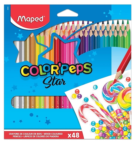 MAPED LAPICES DE COLORES X 48 Escritura Escolar
