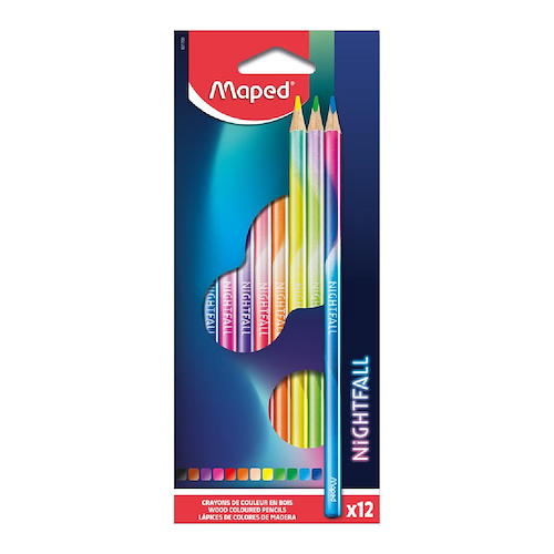 MAPED LAPICES DE COLORES X 12 NIGHTFALL Escritura Escolar