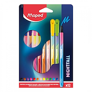 MAPED Marcadores X 12 NIGHTFALL Punta Media 0,8mm