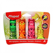 MAPED Resaltador Flúo Peps Mini x 4 Escritura