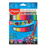 MAPED LAPICES DE COLORES X 36 Escritura Escolar