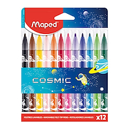 MAPED Marcadores X 12 Cosmic Escritura Escolar