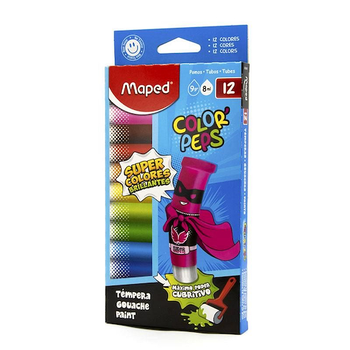 MAPED Tempera X 12 Arte Escolar