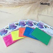 MEMO FIX Adhesivo Transparente Color Fluo 50 hjs.