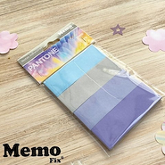 MEMO FIX Notas Adhesivas Pastel X 4 Tiras 25 x 74 mm