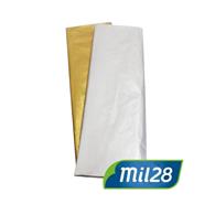 MIL28 Papel Barrilete Metalizado Plata Papelera