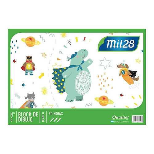 MIL28 Block Blanco Nº 5 Arte Escolar