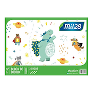 MIL28 Block Blanco Nº 5 Arte Escolar
