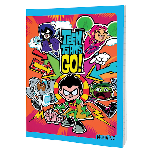 MOOVING Cuaderno Tapa Flex Jovenes Titanes Cuaderno   16 x 21
