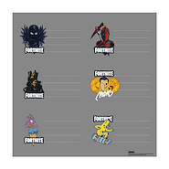 MOOVING Etiquetas Fortnite Etiqueta Escolares