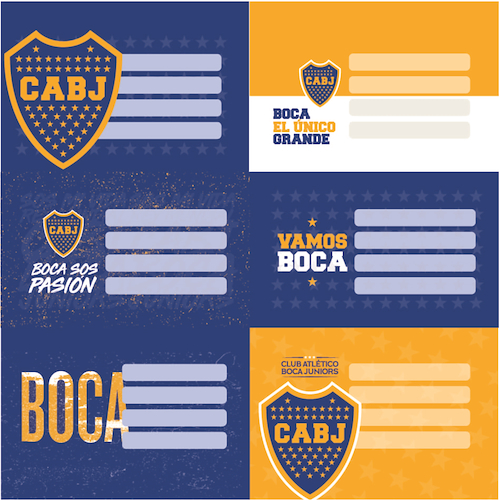 MOOVING Etiquetas Boca Etiqueta Escolares