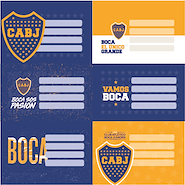 MOOVING Etiquetas Boca Etiqueta Escolares