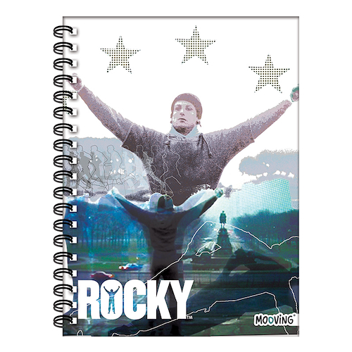 MOOVING Cuaderno 16 X 21 Espiralado Rocky Balboa Cuadernos