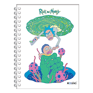 MOOVING Cuaderno 16 X 21 Espiralado Rick y Morty Cuadernos