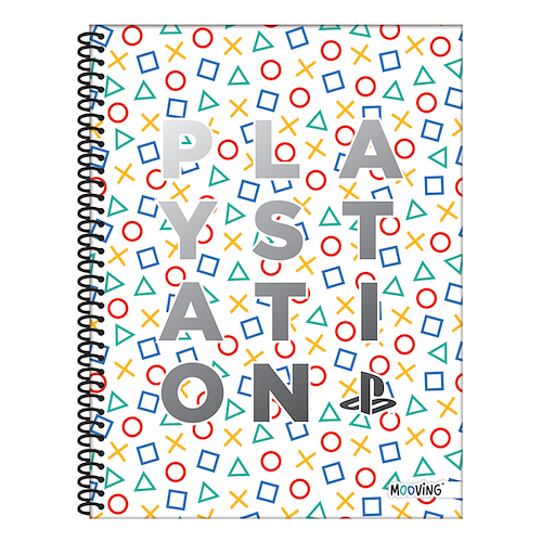MOOVING Cuaderno Universitario Playstation Rayado