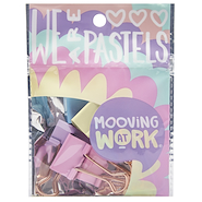 MOOVING Binder Clip 25MM Pastel Clips x6