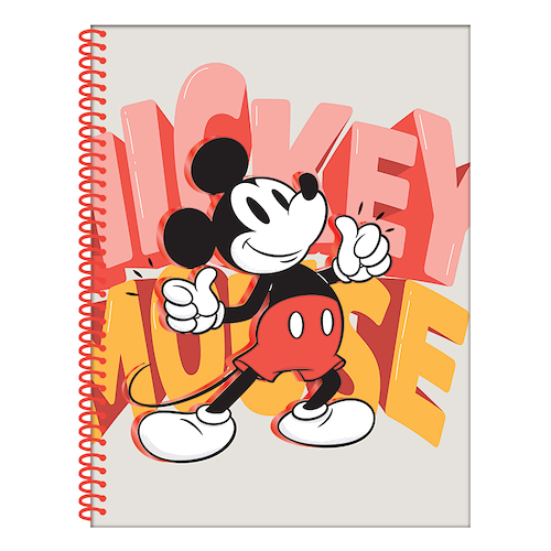 MOOVING Cuaderno Universitario Mickey Cuadernos 80 hojas Rayados