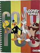 MOOVING Cuaderno A4 Tapa Dura Looney Tunes Cuaderno Rayado 96h