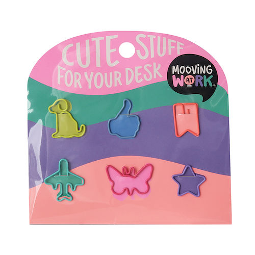 MOOVING Mania Paper clips con forma 6 unid