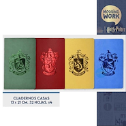 MOOVING Cuaderno Casas Harry Potter Cuaderno 13 x 21 Cosido