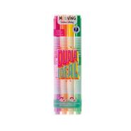 MOOVING Resaltador Duo x 4 Coloring neon/pastel Escritura Artistica