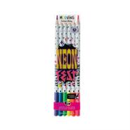 MOOVING Lapices De Colores Neon X 6 Largos Escritura Artistica