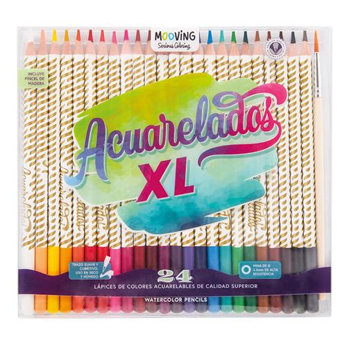 Lapices de Colores Acuarelables Faber Castell x 24 + Sacapuntas + Pincel