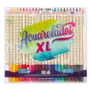 MOOVING Lapices de Colores x 24 Acuarelables Mina de 3.3 mm