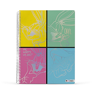 MOOVING Cuaderno Universitario Looney Tunes Cuaderno  Rayado