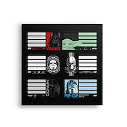 MOOVING Etiquetas Star wars Etiqueta Escolares