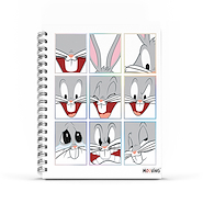 MOOVING Cuaderno 16 X 21 Espiralado Looney Toons Cuadernos