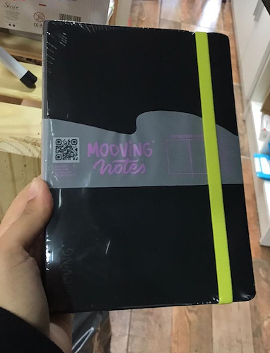 MOOVING Notes A5 Tapa Flexible Cuaderno Liso con Elastico
