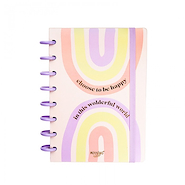 MOOVING Cuaderno Loop a Discos 3 Caratulas+ Stickers+80 hjs. Rayadas+Stencil+Sobre Plastico