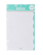 MOOVING Repuesto Cuaderno a Discos Rayado A5 Repuesto de 30hsj. 90grs.