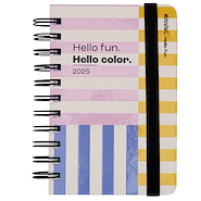 MOOVING Agenda Hello fun 10x15 Agenda 2 dias por pagina -  Espiralada